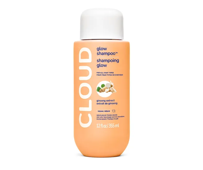 Cloud Haircare Glow Shampoo for a luminous hair finish