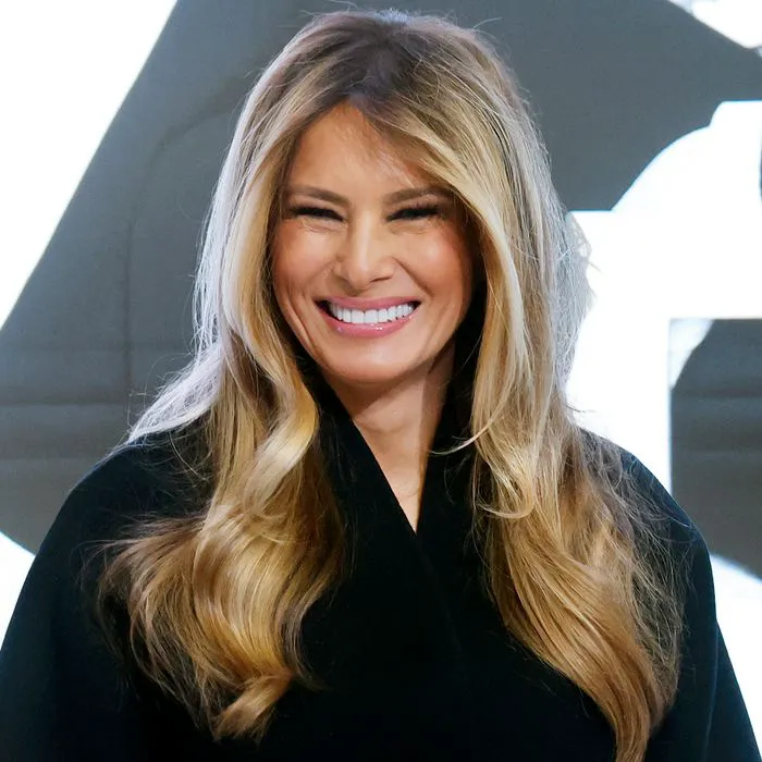 Melania Trump delivers remarks at the New York Stock Exchange