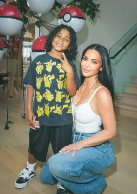 Kim Kardashian and Psalm West