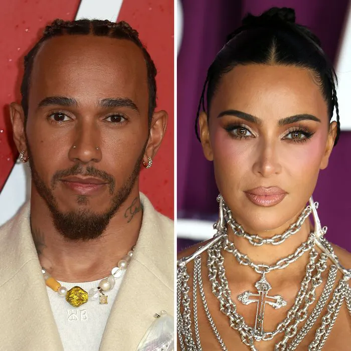 Kim Kardashian and Lewis Hamilton together