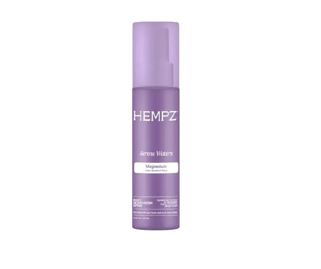 Serene Waters Magnesium Body Moisturizer Spray for instant hydration.