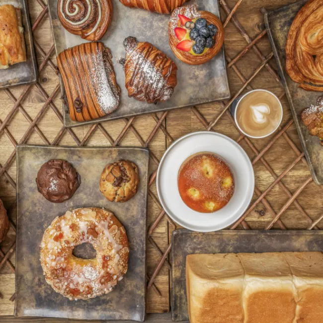 A healthy breakfast spread including fruits and yogurt
