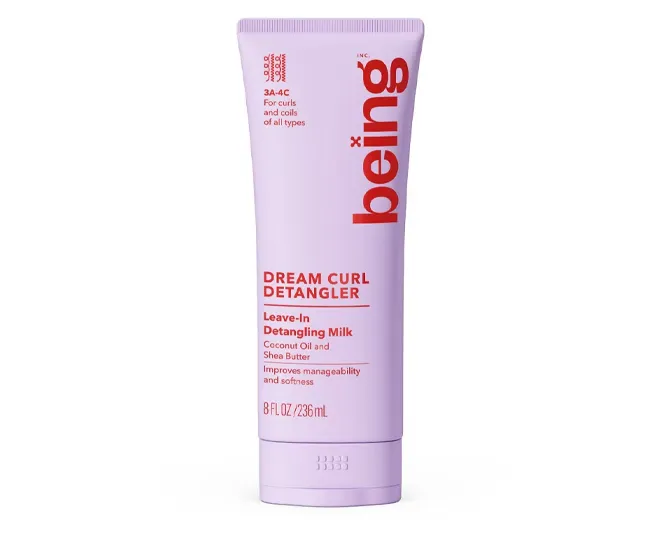 Being Haircare Dream Curl Detangler for easy, defined curls.