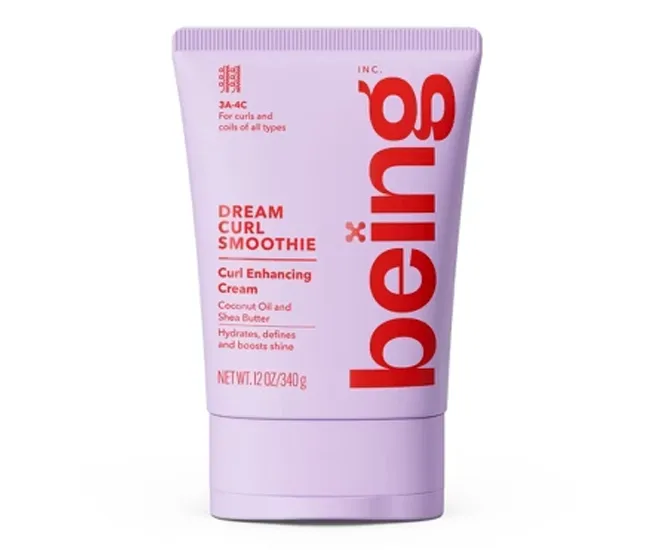 Being Haircare Dream Curl Smoothie for soft, defined curls.