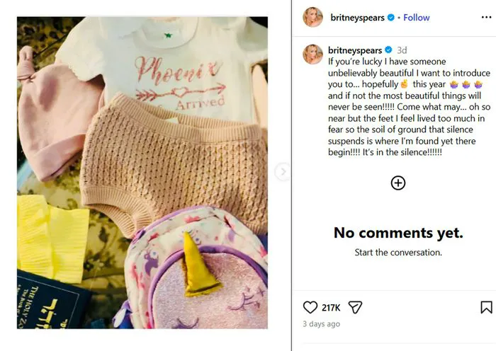 britney spears instagram