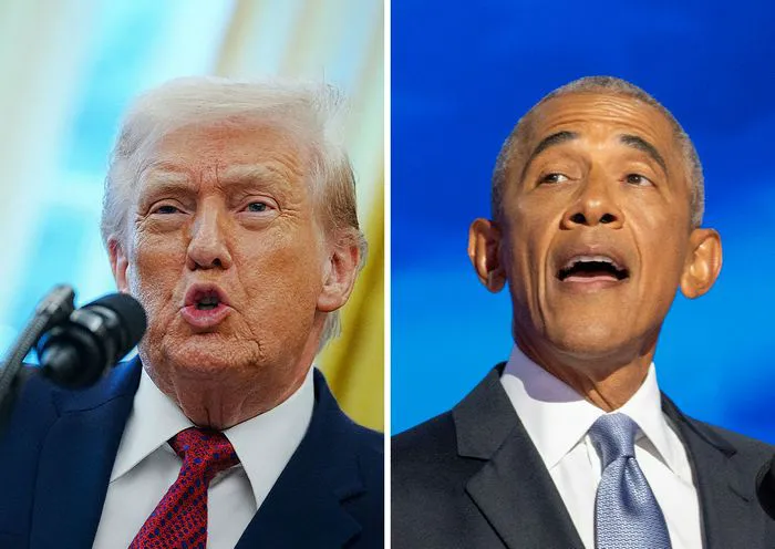 Donald Trump and Barack Obama