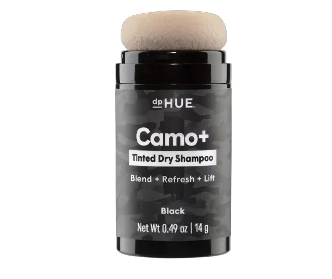 dpHUE Camo Tinted Dry Shampoo for color touch-up
