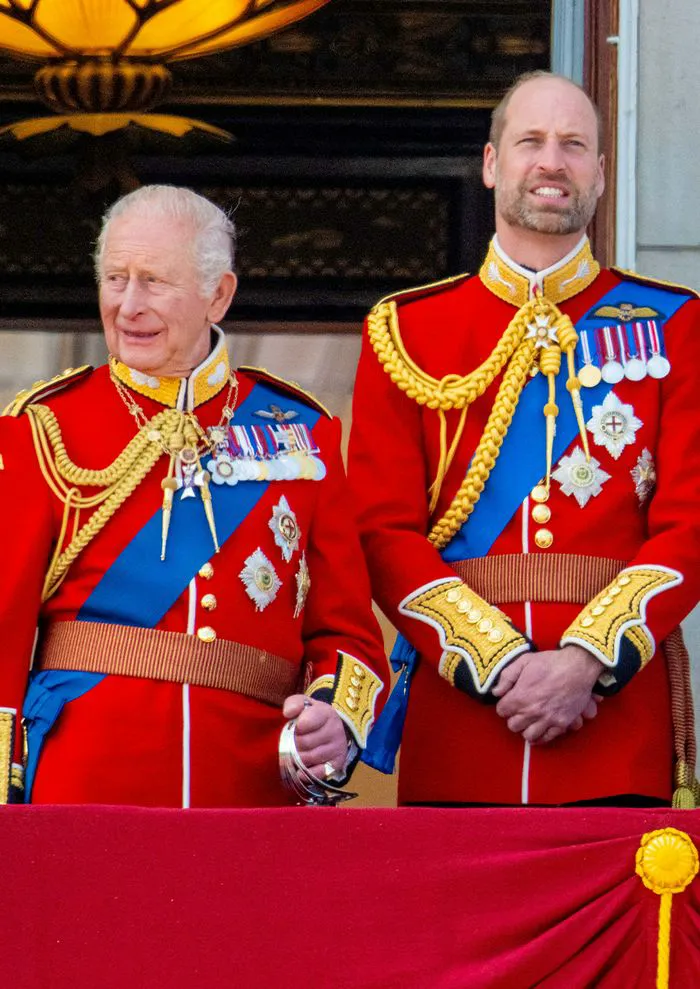 King Charles and Prince William Trooping the Color