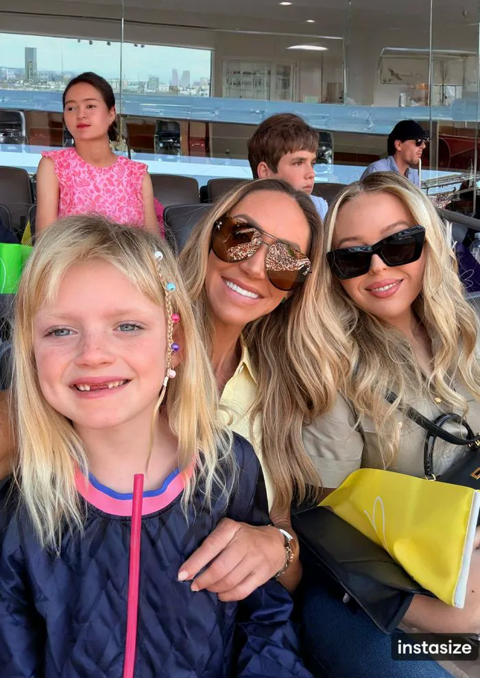 "Lara Trump with her family at the FIFA World Cup"