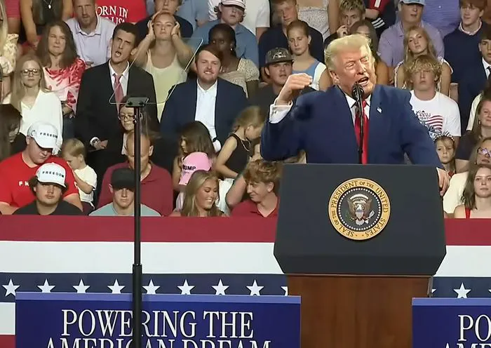 Donald Trump Georgia Rally being mocked