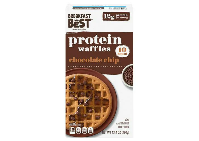 Protein waffles, a healthy breakfast choice for busy celebrities.