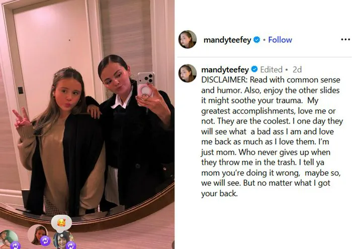Selena Gomez mom Instagram post