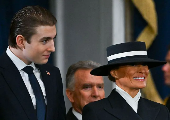 Melania Trump Barron Trump 60th inaugural ceremony of Donald Trump