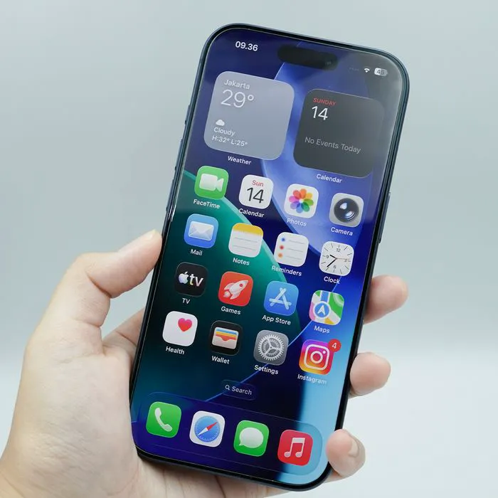 "Person holding an iPhone 17 Pro."
