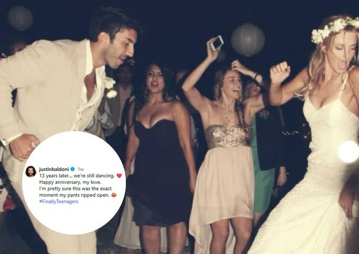 Justin Baldoni Instgram post 13th wedding anniversary