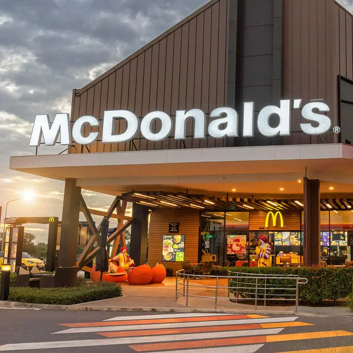 "Exterior view of a McDonald's restaurant"