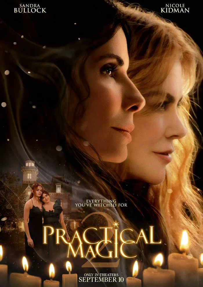 Practical Magic 2 movie poster featuring Nicole Kidman and Sandra Bullock