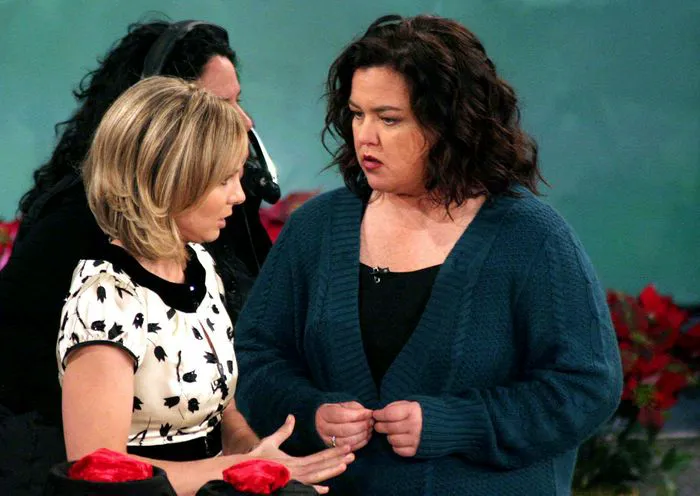 Rosie ODonnell and Elisabeth Hasselbeck on The View