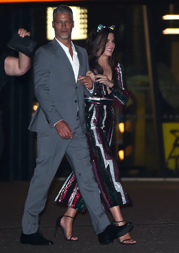 Sandra Bullock and Bryan Randall at the Ocean's 8 premiere.