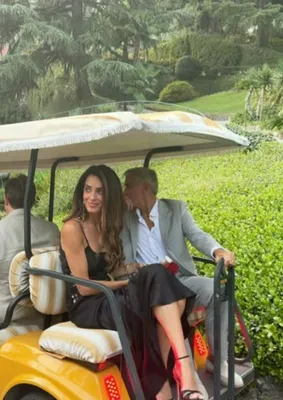 Amal Clooney with George Clooney Lake Como dinner party