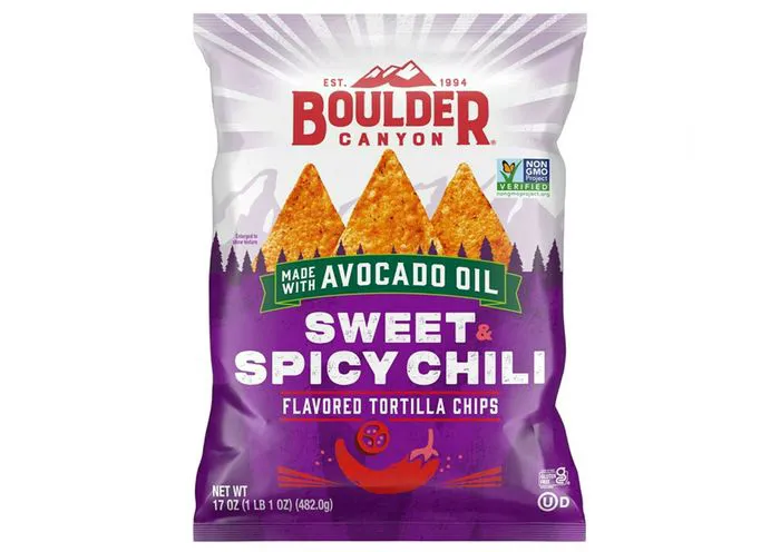 "Boulder Canyon Sweet & Spicy Chili Chips"