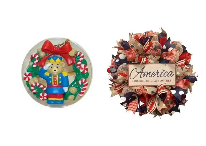 Holiday decorations available at Walmart