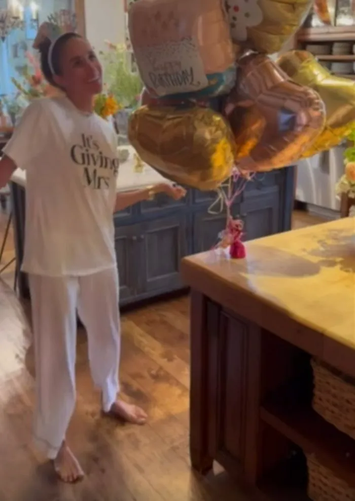 Meghan Markle 45th birthday Instagram video white pajamas dancing