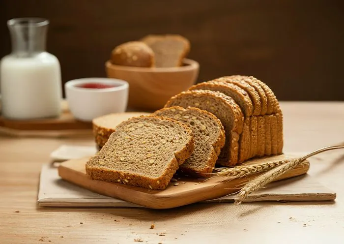 "Loaf of multi-grain bread"