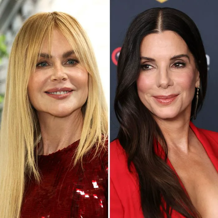 "Nicole Kidman and Sandra Bullock at an event"