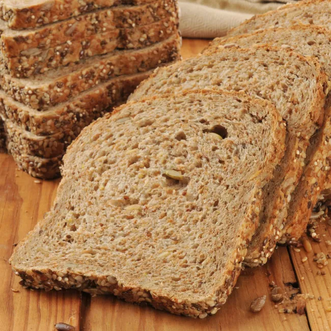 "Sprouted bread on display"