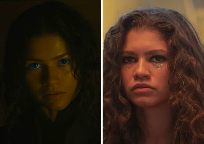 "Zendaya in Dune vs Zendaya in Euphoria"