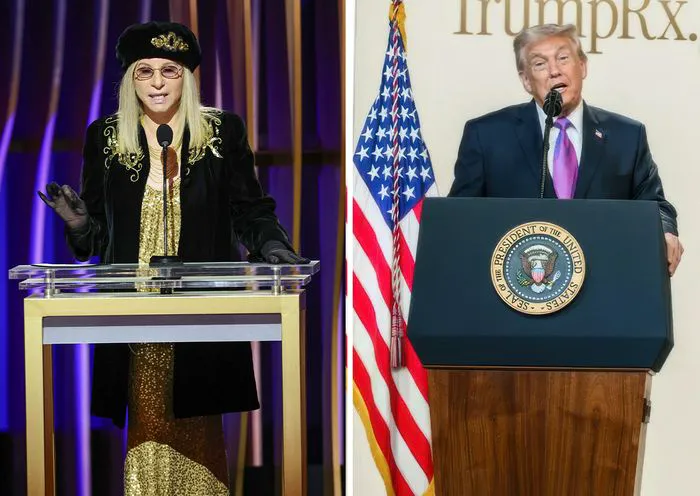 Barbra Streisand and Donald Trump