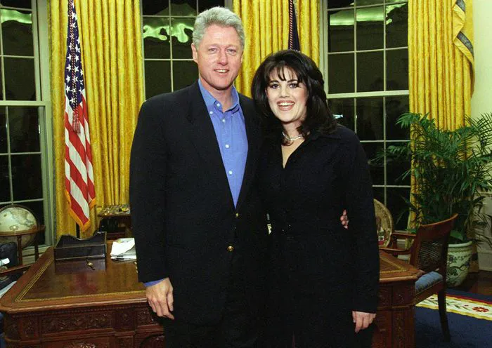 Bill Clinton and Monica Lewinsky at the White House in 1997.