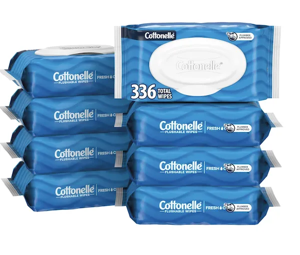 "Cottonelle Fresh Feel Flushable Wet Wipes"