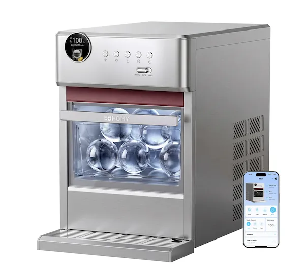 "Euhomy Rock Pro Sphere Ice Maker on display"