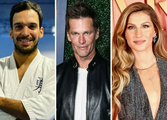 "Gisele Bündchen, Tom Brady, and Joaquim Valente"