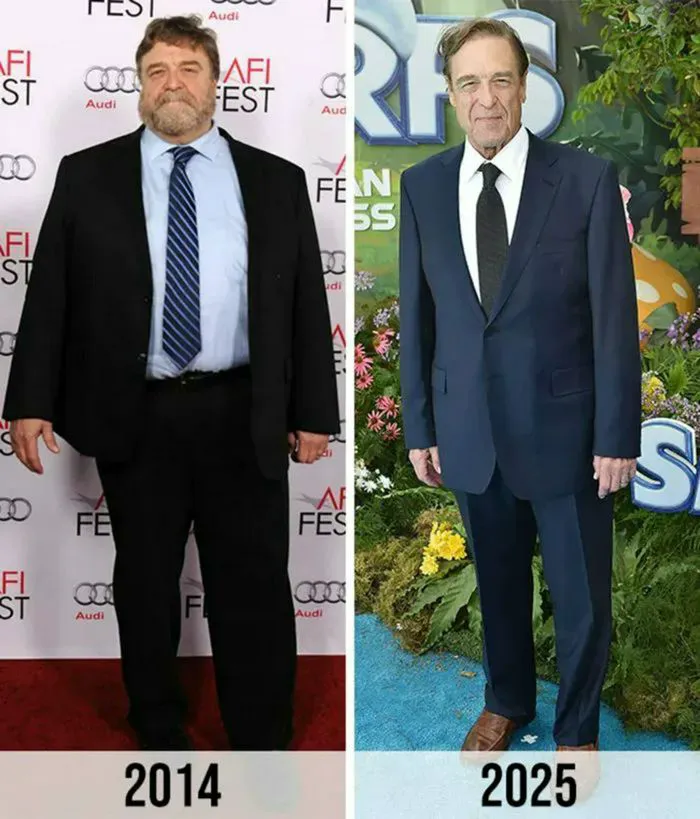 "John Goodman before and after his 200-lb weight loss"