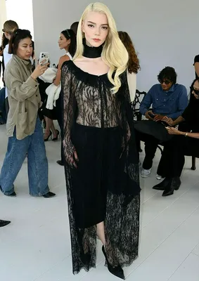 Anya Taylor-Joy on the runway at Dior show.