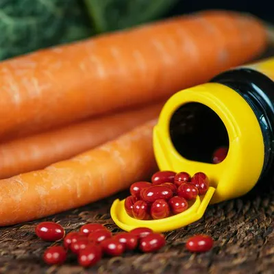 "Beta carotene supplement"