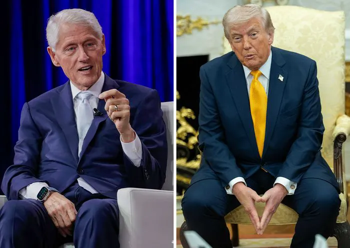 Bill Clinton and Donald Trump
