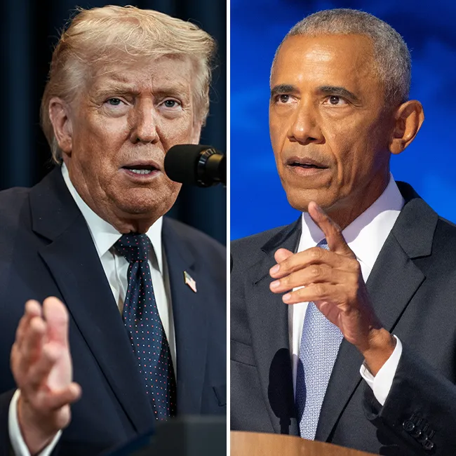 "Donald Trump and Barack Obama"