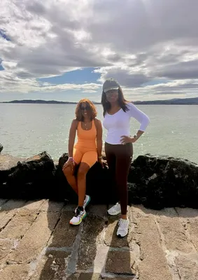 Oprah Winfrey and Gayle King posing together in Ireland