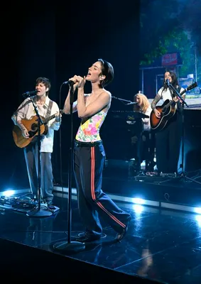 Gracie Abrams performing on 'The Tonight Show'.