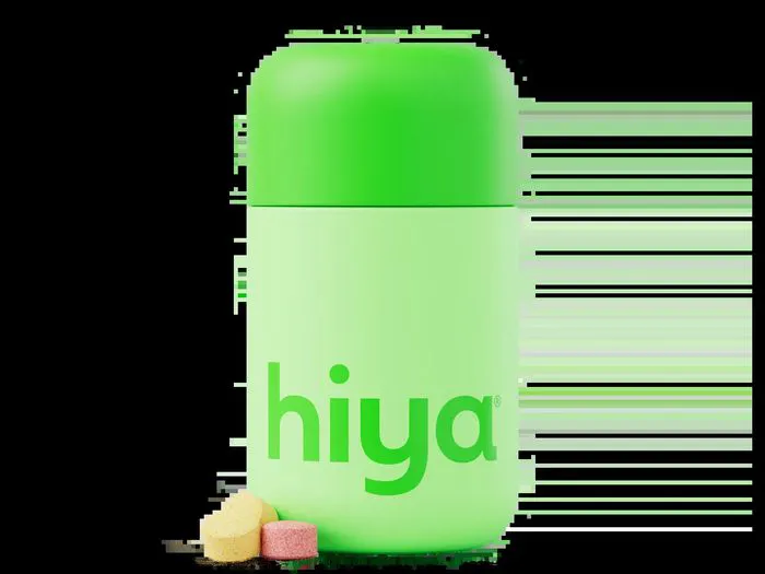 "Hiya Teen Multivitamin bottle without stickers"