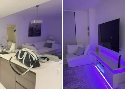 Kai Trump's luxurious college apartment living room