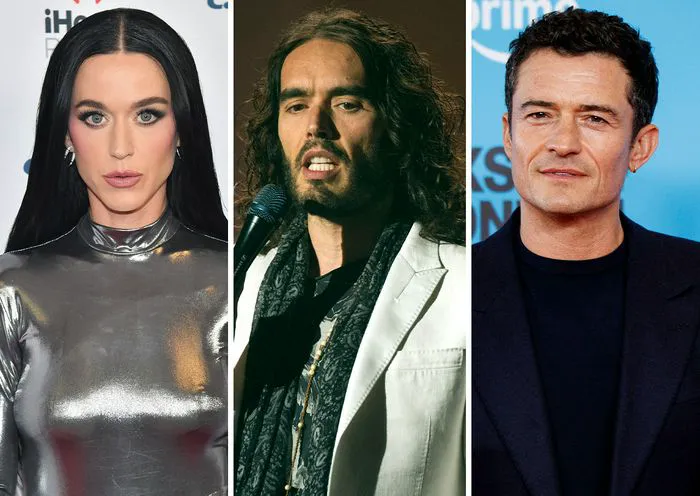 katy perry russel brand orlando bloom