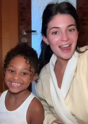 "Kylie Jenner with her daughter Stormi"