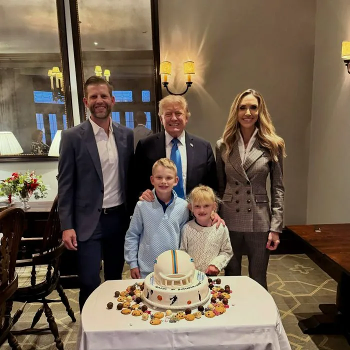 "Lara Trump celebrating her son Luke's 9th birthday"