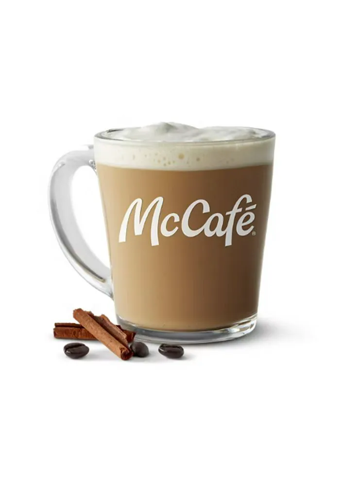 Pumpkin spiced latte from McDonald's for fall season.
