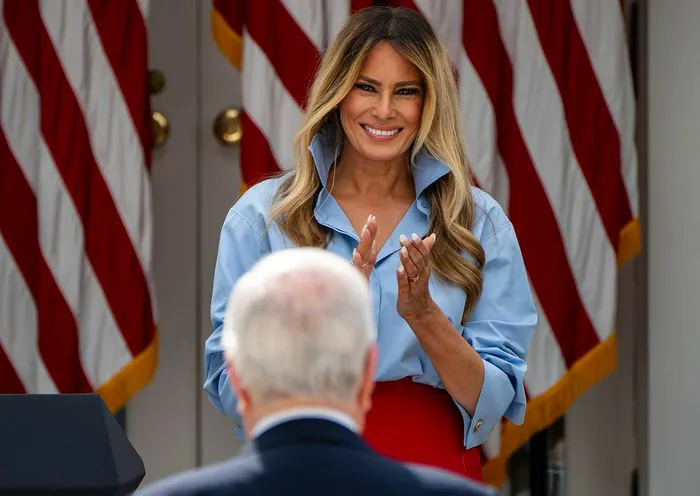 Melania Trump Rose Garden White House